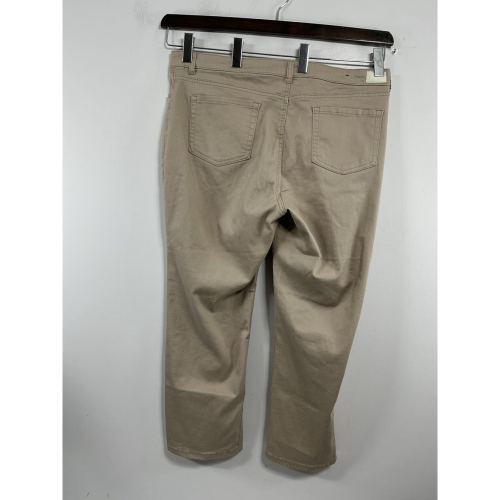 Womans Excellent Condition Jones NY Lexington Cuffed Capri Jeans 18 Tan 0235/D-5 - Picture 2 of 8